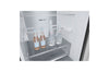 LG Kühl-Gefrierkombination Matt Schwarz: 384L, 203cm hoch, Inverter Linear Kompressor