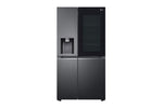 Lade das Bild in den Galerie-Viewer, LG GSXV90MCAE InstaView Side-by-Side Kühlschrank, 635L, Eis- &amp; Wasserspender, Mattschwarz
