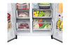 LG InstaView Side-by-Side Kühlschrank, 635L Kapazität, Eis- und Wasserspender, Smart