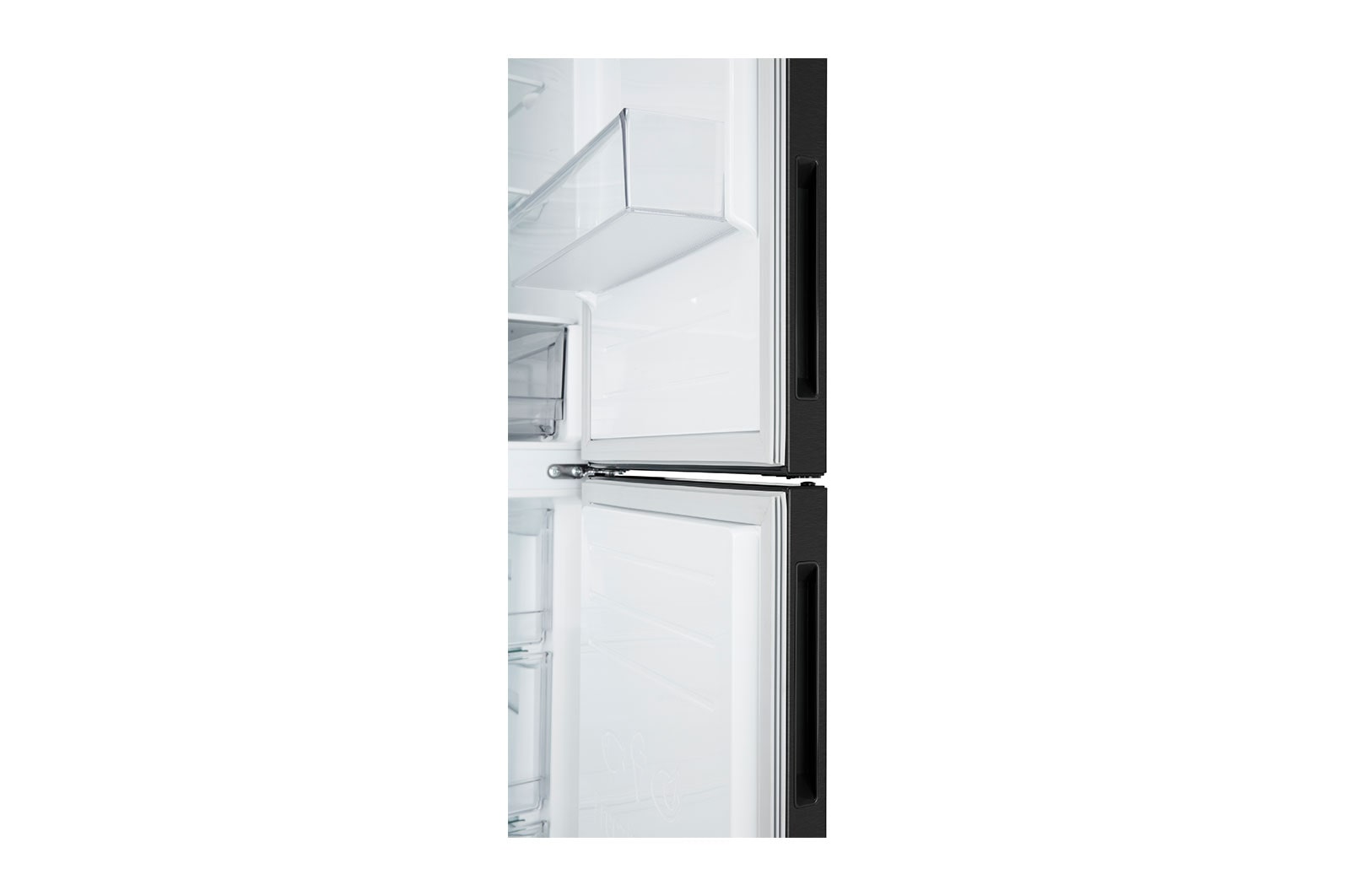 LG Kühl-Gefrierkombination 384L, 203cm Hoch, Inverter Linear Kompressor, Matt Schwarz, Effizient & Leise