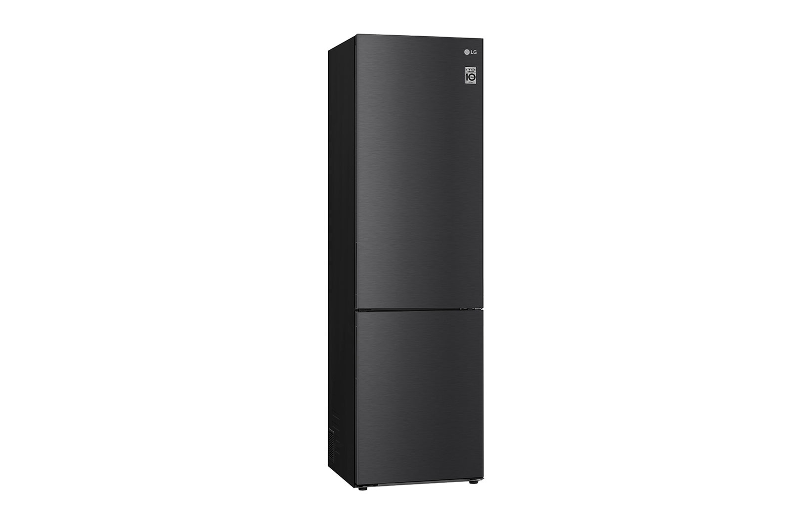 LG Kühl-Gefrierkombination 384L, 203cm Hoch, Inverter Linear Kompressor, Matt Schwarz, Effizient & Leise