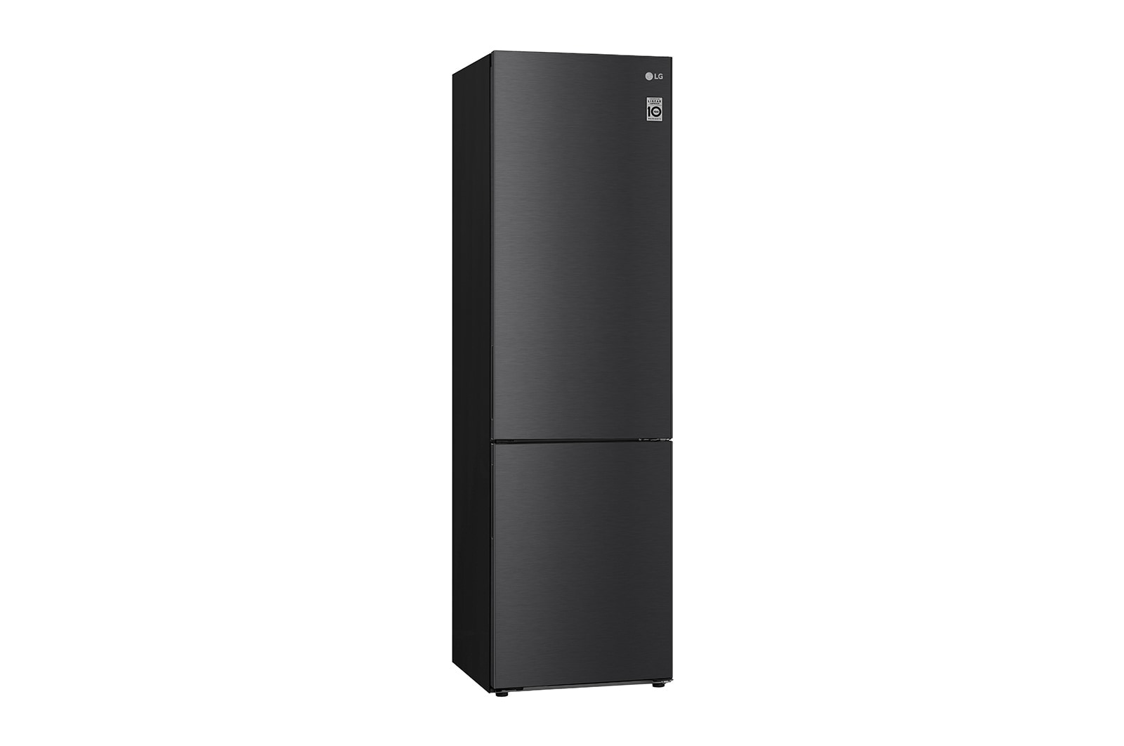 LG Kühl-Gefrierkombination Matte Black: Linear Kompressor, NatureFRESH, leise & effizient