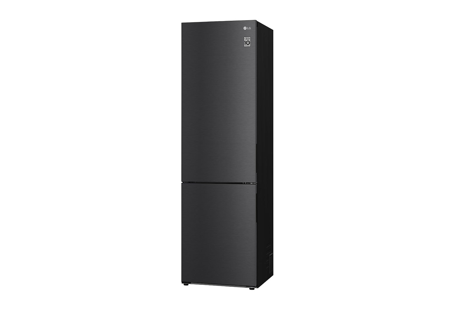 LG Kühl-Gefrierkombination 384L, 203cm Hoch, Inverter Linear Kompressor, Matt Schwarz, Effizient & Leise