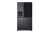LG InstaView Side-by-Side Kühlschrank, 635L, Eis-, Wasser, Total No Frost, Matt Schwarz