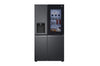 LG InstaView Side-by-Side Kühlschrank, 635L, Eis-, Wasser, Total No Frost, Matt Schwarz