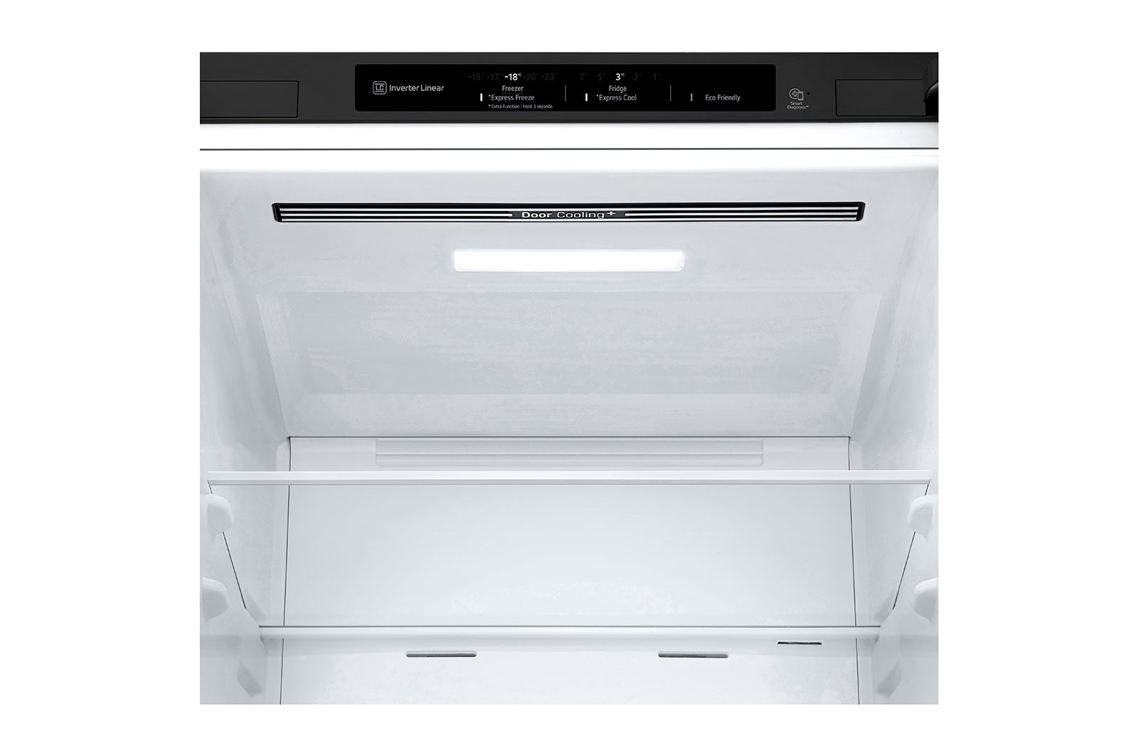 LG Kühl-Gefrierkombination 384L Inverter Linear Kompressor Mattschwarz B-Klasse