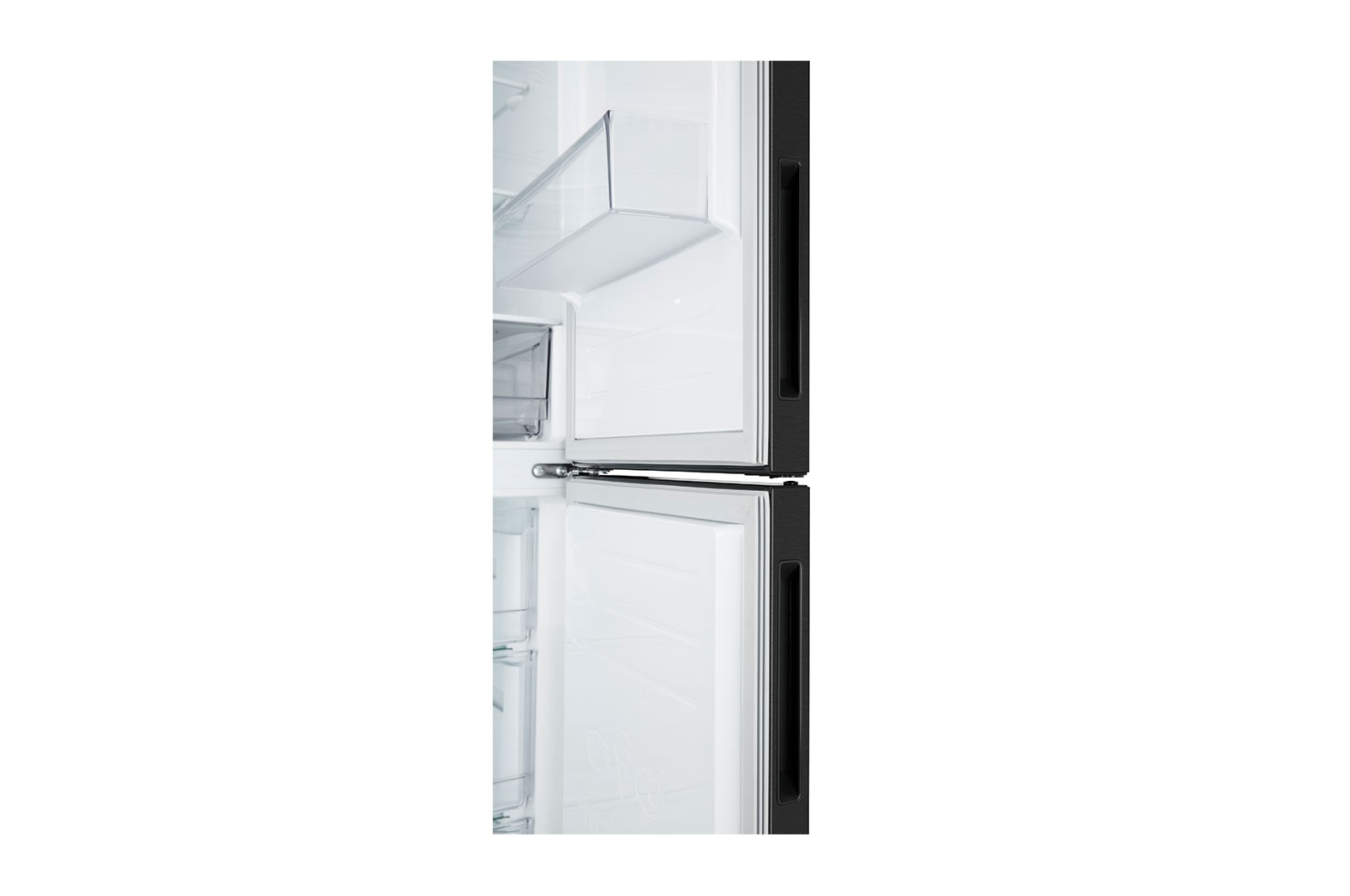 LG Kühl-Gefrierkombination 384L Inverter Linear Kompressor Mattschwarz B-Klasse