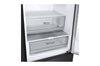 LG Kühl-Gefrierkombination 384L, 203cm Hoch, Inverter Linear Kompressor, Matt Schwarz, Effizient & Leise