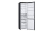 LG Kühl-Gefrierkombination 384L Inverter Linear Kompressor Mattschwarz B-Klasse