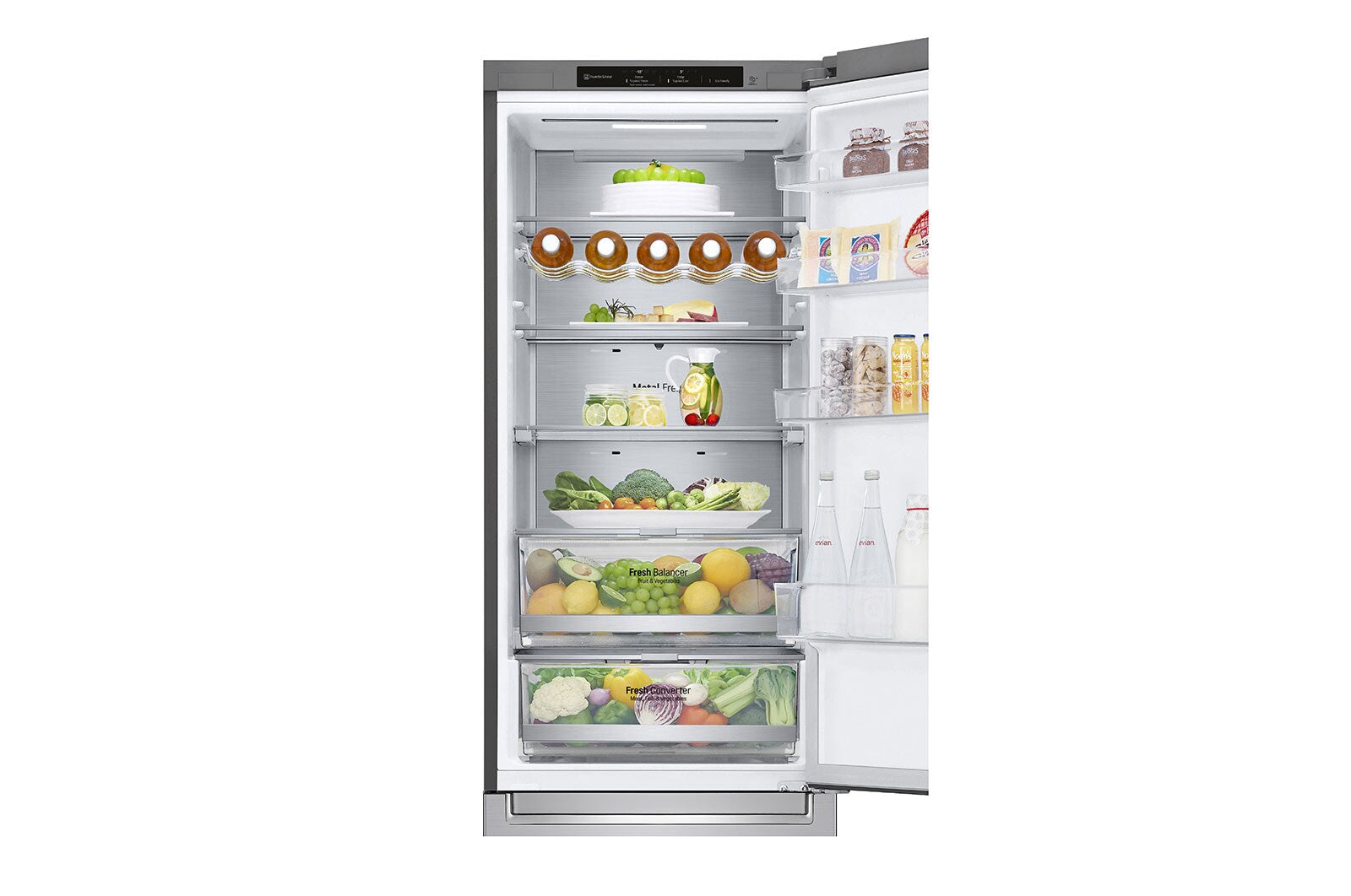 LG GBB72NSVBN Kühl-Gefrierkombination: 384L, Inverter Linear Compressor, Noble Steel