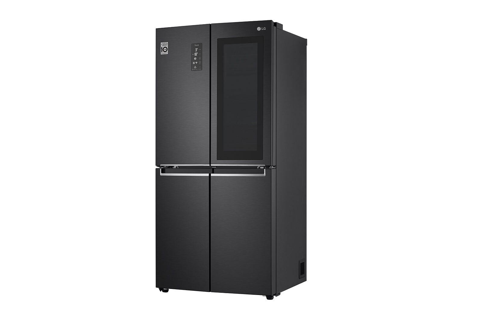 LG InstaView Slim Multi-Door Kühlschrank 530L LINEAR Cooling® Mattes Schwarz