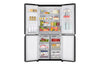 LG InstaView Slim Multi-Door Kühlschrank 530L LINEAR Cooling® Mattes Schwarz