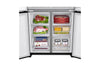 LG InstaView Slim Multi-Door Kühlschrank 530L LINEAR Cooling® Mattes Schwarz