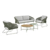 Luxuriöses Garten Lounge Set Veleno - Aluminiumrahmen, wetterfest, modern, komfortabel