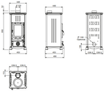 Lade das Bild in den Galerie-Viewer, Emiliana Steel 6,5 kW Holzofen von La Nordica – effiziente Wärme
