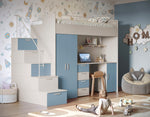 Lade das Bild in den Galerie-Viewer, Dream Kinderhochbett Matt: Sichere, Platzsparende Lösung für Kinderzimmer mit Stil
