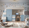 Dream Kinderhochbett Matt: Sichere, Platzsparende Lösung für Kinderzimmer mit Stil
