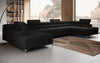Aurea U XXL Bouclé Ecksofa – Schlaf- & Klappfunktion für Dein Traumwohnzimmer