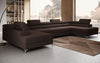 Aurea U XXL Bouclé Ecksofa – Schlaf- & Klappfunktion für Dein Traumwohnzimmer