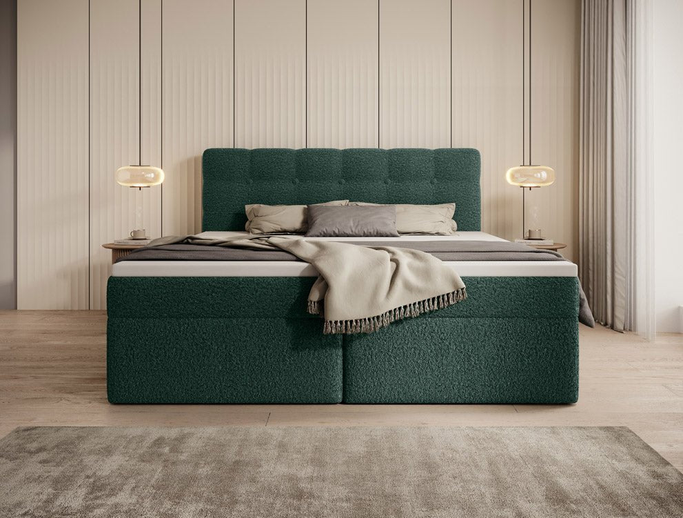Geräumiges Faro Frottee Boxspringbett mit Stauraum – Ultimativer Schlafkomfort und Eleganz