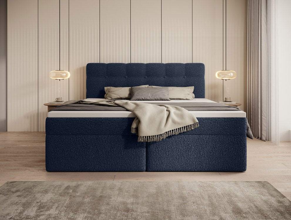 Geräumiges Faro Frottee Boxspringbett mit Stauraum – Ultimativer Schlafkomfort und Eleganz