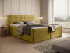Faro Frotte Luxus Boxspringbett: Samt-Komfort, Stauraum & Stilvoll Schlafen