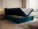 Lade das Bild in den Galerie-Viewer, Luxuriöses Faro Samt Boxspringbett mit Stauraum – Komfort &amp; Eleganz
