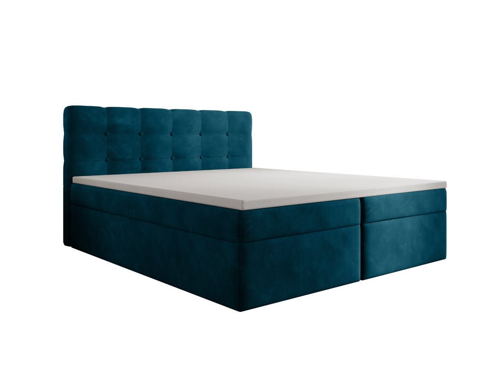 Luxuriöses Faro Boxspringbett Samt mit Integriertem Stauraum – Hoher Schlafkomfort