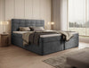Luxuriöses Faro Samt Boxspringbett mit Stauraum – Komfort & Eleganz