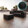Hochwertiger Schutzbezug für 3er Gartensofa Eden mit Beistellhocker – Wetterfest & Langlebig