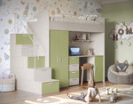 Lade das Bild in den Galerie-Viewer, Dream Kinderhochbett Matt: Sichere, Platzsparende Lösung für Kinderzimmer mit Stil
