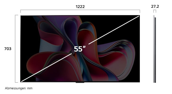 LG OLED evo G3 55 Zoll 4K Smart TV mit α9 Gen6 AI-Prozessor