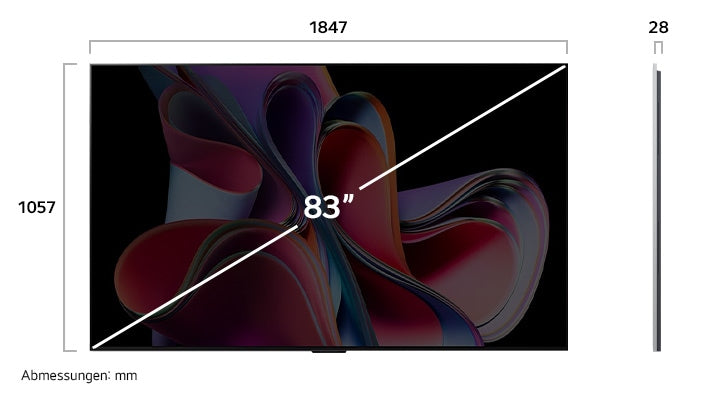 LG OLED evo G3 83 Zoll 4K Smart TV: Ultimatives Kinoerlebnis mit AI-Prozessor