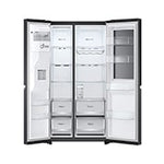 Lade das Bild in den Galerie-Viewer, LG InstaView Side-by-Side Kühlschrank: 635L, Door-in-Door, Eis- &amp; Wasserspender, Smart ThinQ
