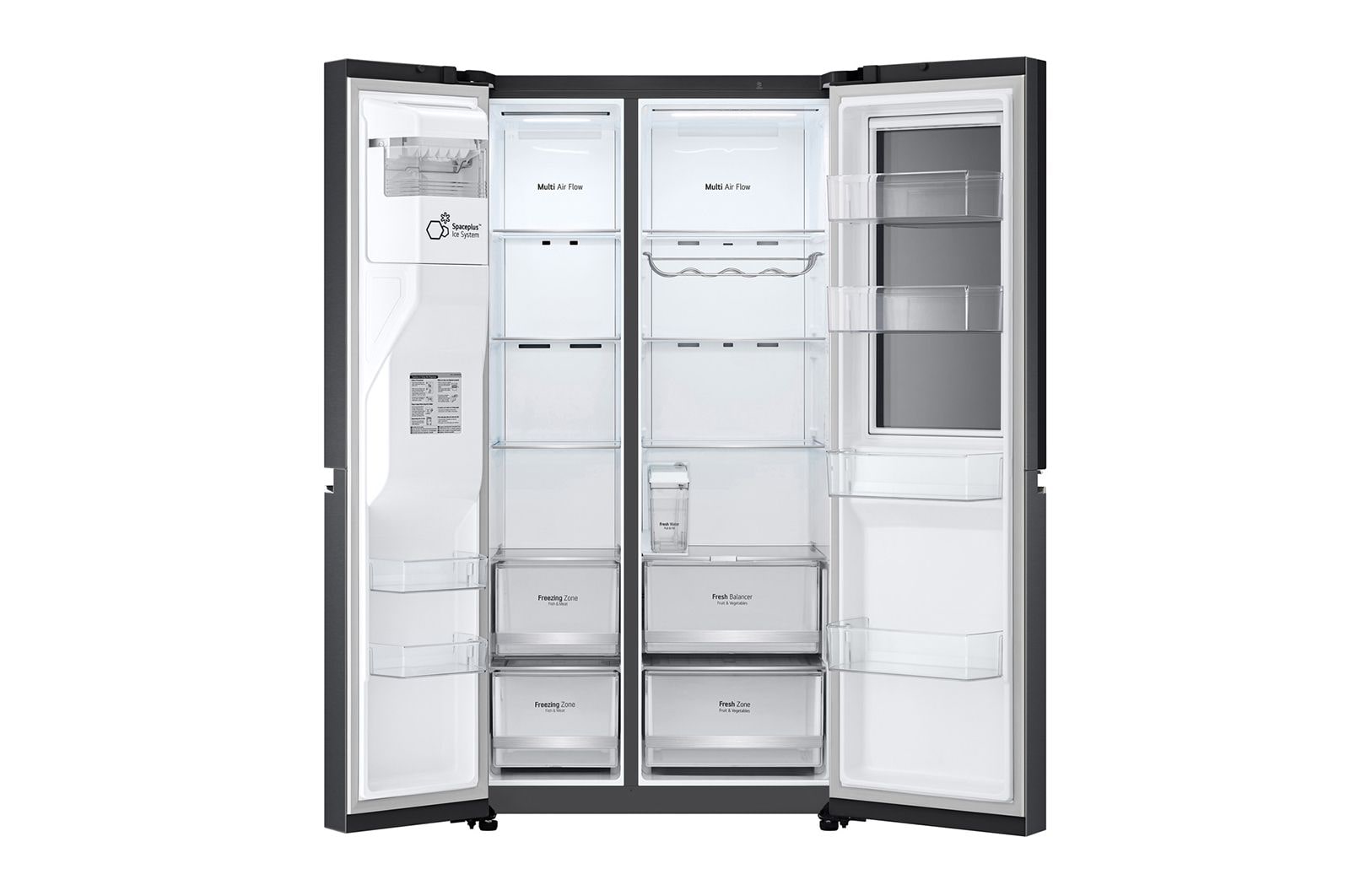 LG InstaView Side-by-Side Kühlschrank: 635L, Door-in-Door, Eis- & Wasserspender, Smart ThinQ
