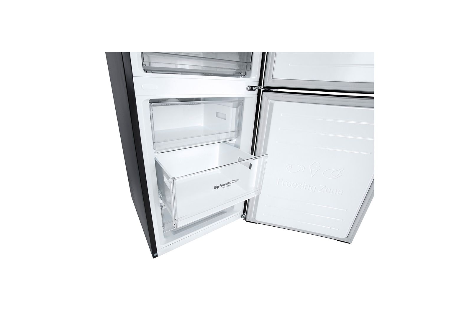 LG Kühl-Gefrierkombination Matt Schwarz Inverter Linear Kompressor 384L