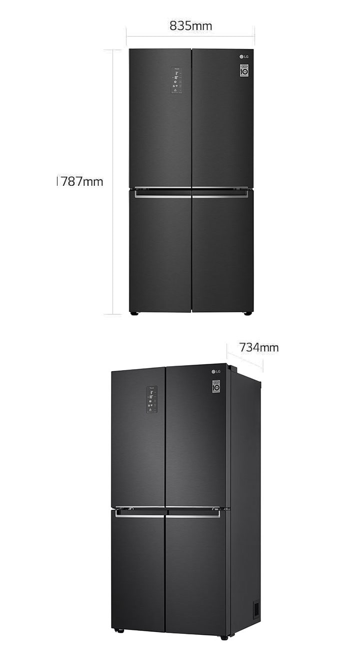 LG Slim Fit Multi-Door Kühlschrank & Akku-Staubsauger Set 530L