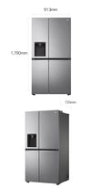 LG GSLV71PZTE Side-by-Side Kühlschrank: 635L, Eis-, Wasser-, No Frost Technologie