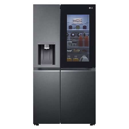 LG Side-by-Side Kühlschrank: InstaView, 628L, Eis-, Wasser-Spender, Smart Inverter