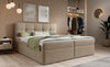 Luxuriöses Boxspringbett Cozy II Bouclé mit Integriertem Stauraum und Komfort
