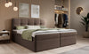 Luxuriöses Boxspringbett Cozy II Bouclé mit Integriertem Stauraum und Komfort