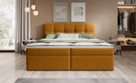 Lade das Bild in den Galerie-Viewer, Luxuriöses Boxspringbett Cozy II Bouclé mit Integriertem Stauraum und Komfort
