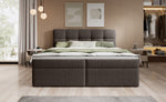 Lade das Bild in den Galerie-Viewer, Luxuriöses Boxspringbett Cozy II Bouclé mit Integriertem Stauraum und Komfort
