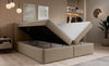 Luxuriöses Boxspringbett Cozy II Bouclé mit Integriertem Stauraum und Komfort