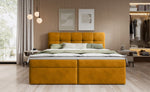 Lade das Bild in den Galerie-Viewer, Elegantes Boxspringbett Cozy II Samt mit Praktischem Stauraum für Ihr Schlafzimmer
