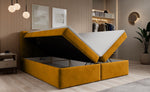 Lade das Bild in den Galerie-Viewer, Luxuriöses Samt Boxspringbett Cozy II mit Integriertem Stauraum und Topper
