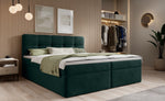 Lade das Bild in den Galerie-Viewer, Luxuriöses Samt Boxspringbett Cozy II mit Integriertem Stauraum und Topper
