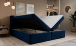 Lade das Bild in den Galerie-Viewer, Luxuriöses Samt Boxspringbett Cozy II mit Integriertem Stauraum und Topper
