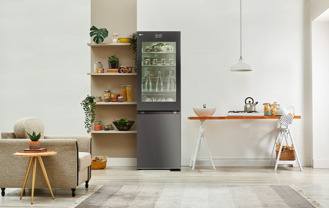 LG GBV7280CMB Kühl-Gefrierkombi: 387L, Smart Inverter, 203cm, Metal Sorbet