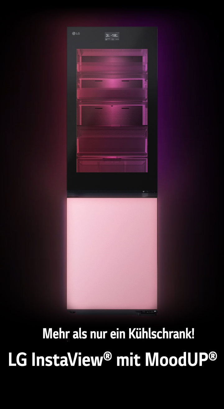 LG MoodUP® Intelligente Kühl-Gefrierkombination mit InstaView, Bluetooth-Lautsprecher & Farbwechsel-LED-Türen